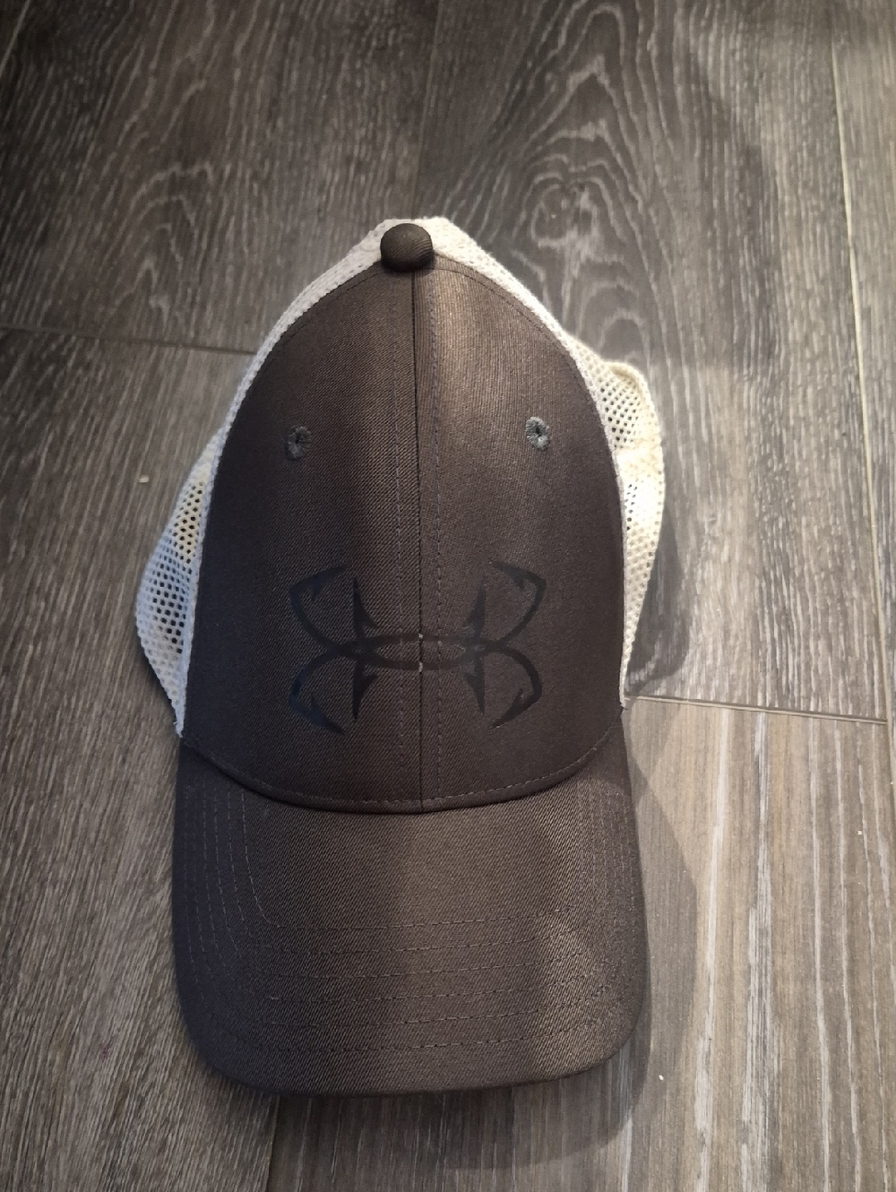 Under Armour Brown Front White Mesh Trucker Hat
